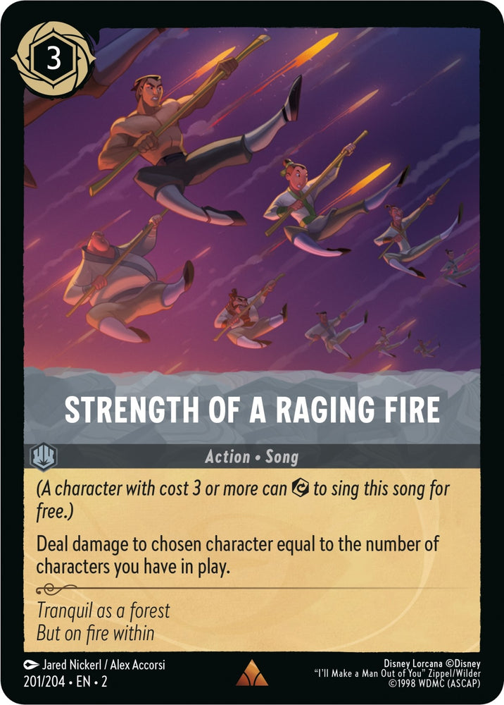 Image for Strength of a Raging Fire (201/204) - Disney Lorcana