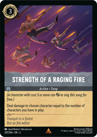 Image for Strength of a Raging Fire (201/204) - Disney Lorcana