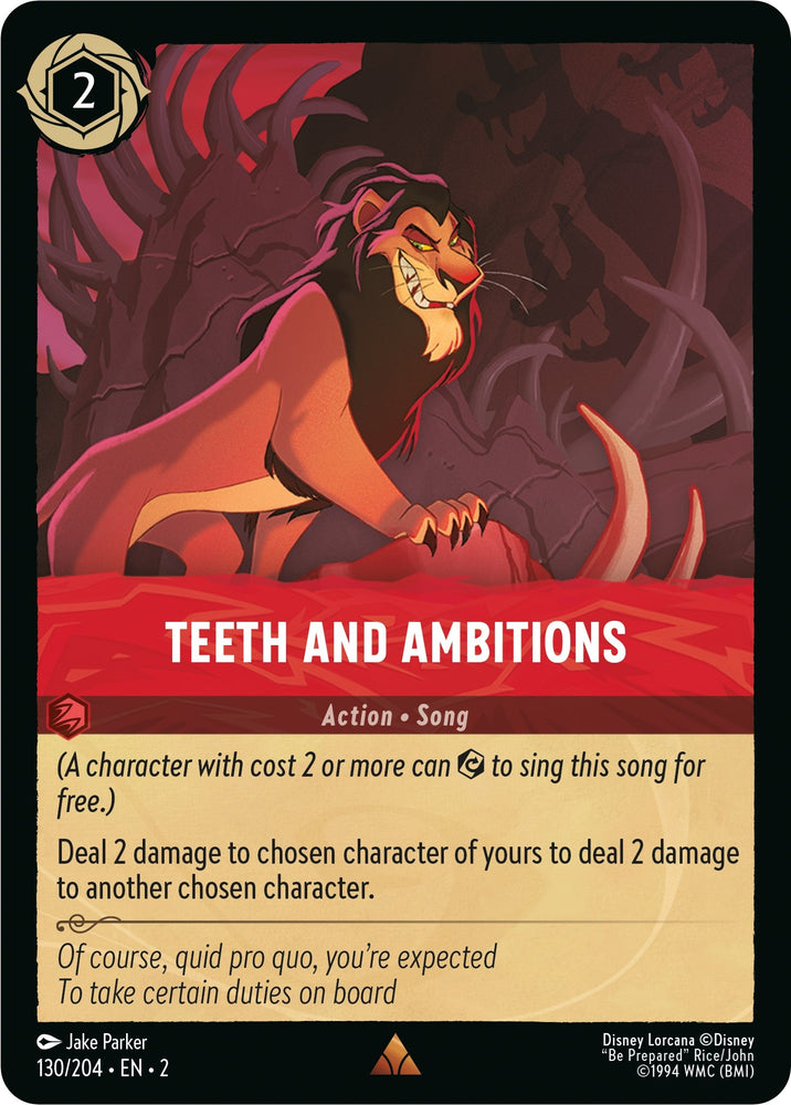 Image for Teeth and Ambitions (130/204) - Disney Lorcana