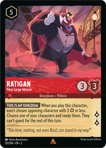 Image for Ratigan - Very Large Mouse (121/204) - Disney Lorcana