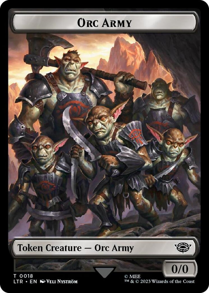 Image for Orc Army (0018) // Food (0024) Double-Sided Token (Surge Foil) (18 // 24) [Universes Beyond: The Lord of the Rings: Tales of Middle-earth]