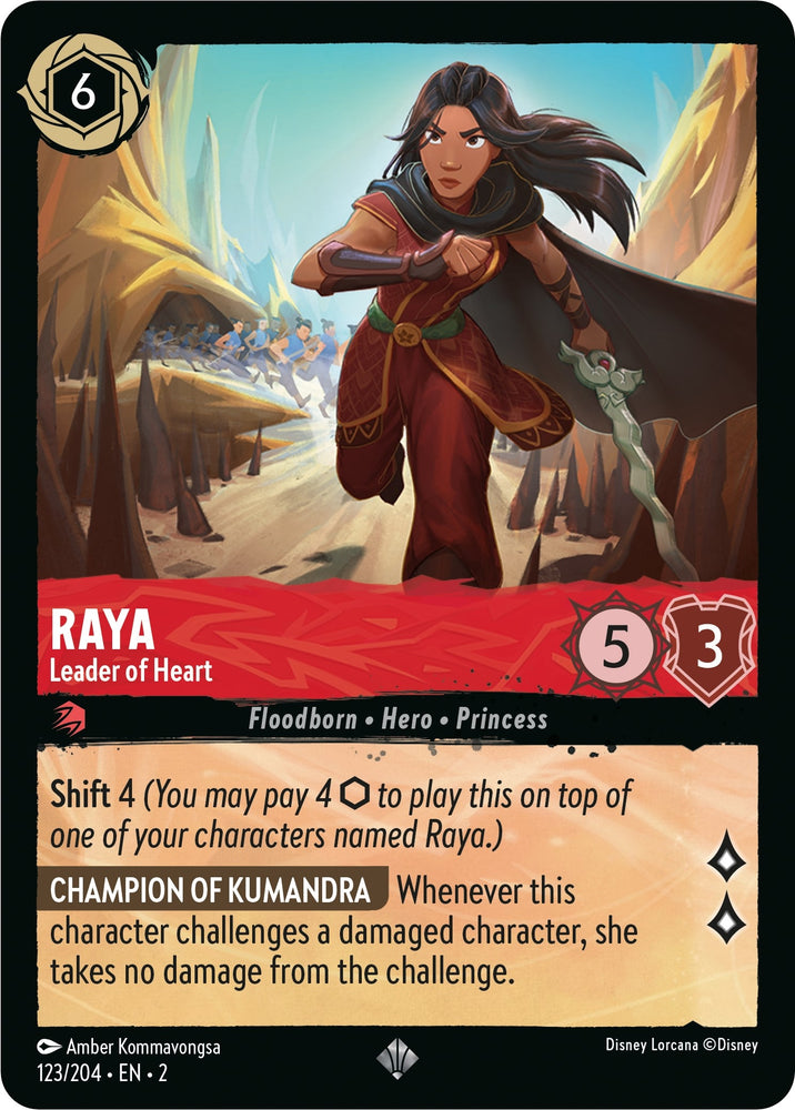 Image for Raya - Leader of Heart (123/204) - Disney Lorcana
