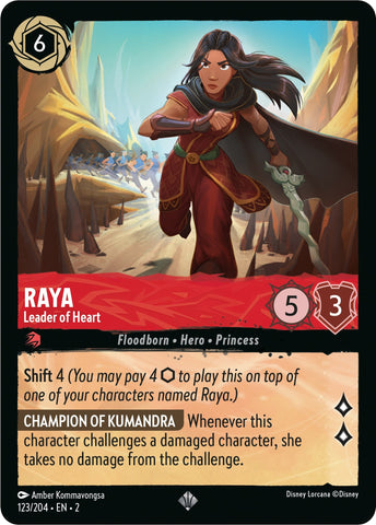 Image for Raya - Leader of Heart (123/204) - Disney Lorcana