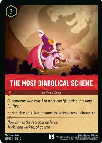 Image for The Most Diabolical Scheme (131/204) - Disney Lorcana