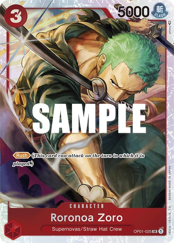Image for Roronoa Zoro - OP01-025 (Ultra Deck: The Three Captains) (OP01-025) - One Piece Card Game