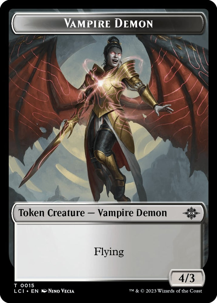 Image for Vampire Demon Token (15) [The Lost Caverns of Ixalan]