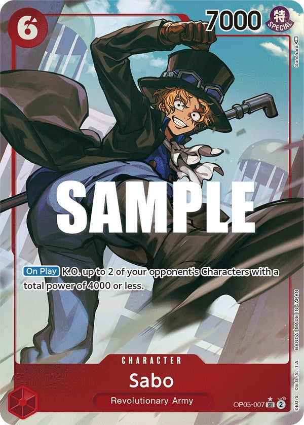 Image for Sabo (007) (Alternate Art) (OP05-007) - One Piece Card Game