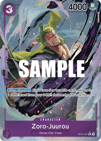 Image for Zoro-Juurou (Alternate Art) (OP05-067) (OP05) - One Piece Card Game