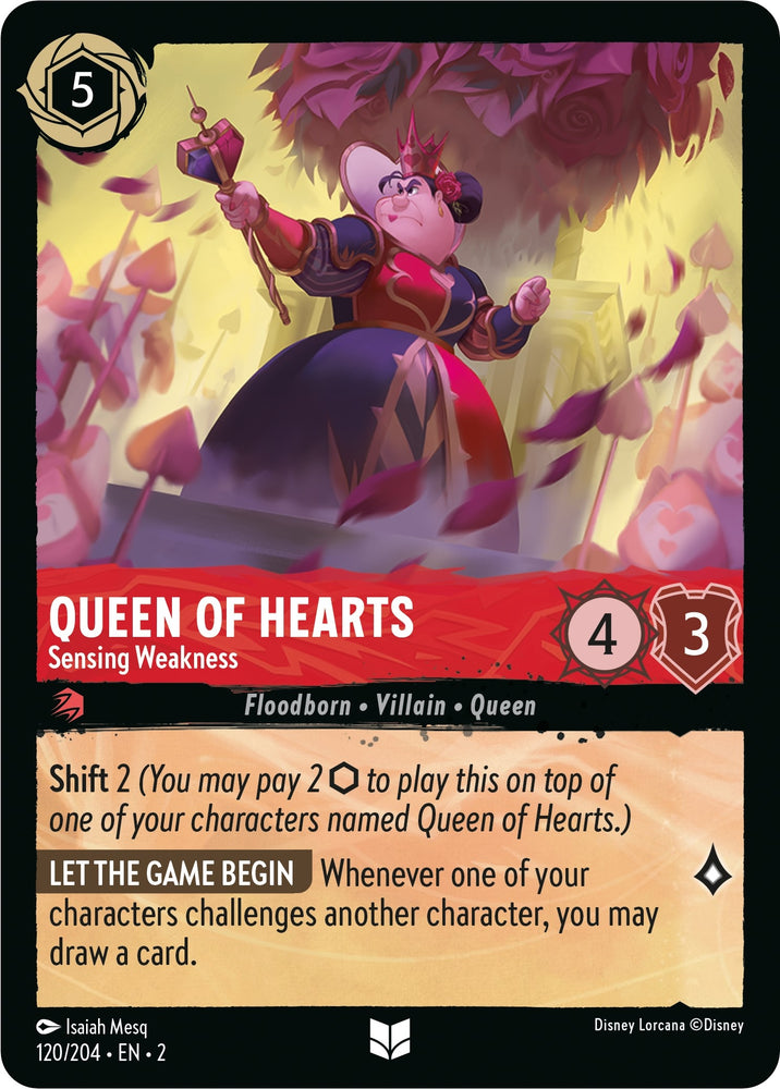 Image for Queen of Hearts - Sensing Weakness (120/204) - Disney Lorcana