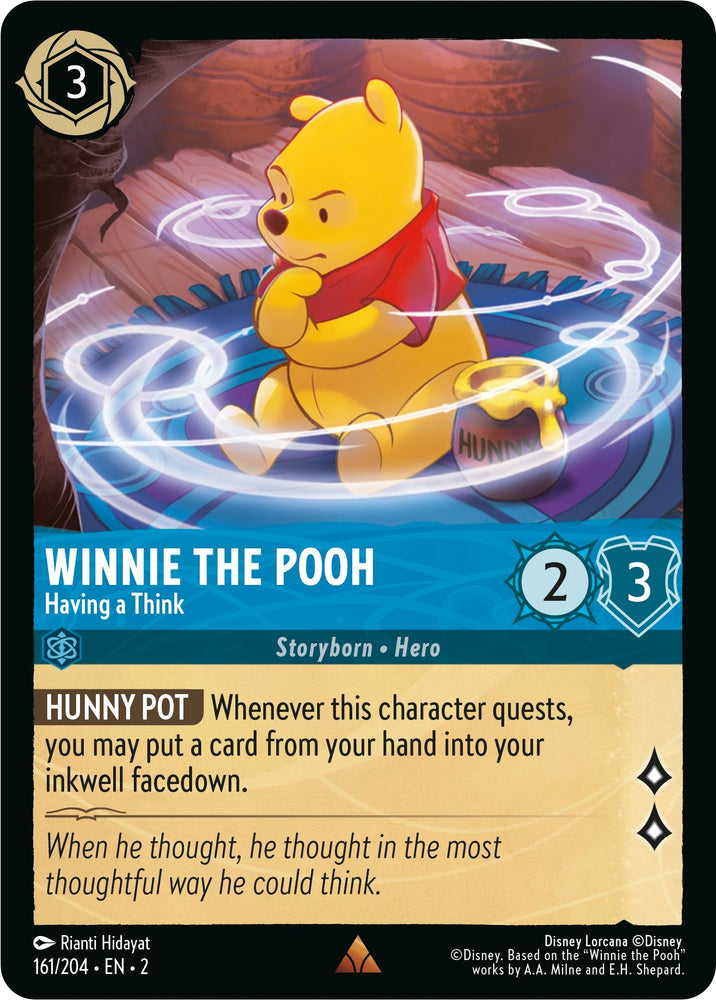 Image for Winnie the Pooh - Having a Think (161/204) - Disney Lorcana