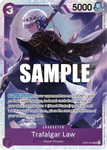 Image for Trafalgar Law (069) (OP05-069) - One Piece Card Game