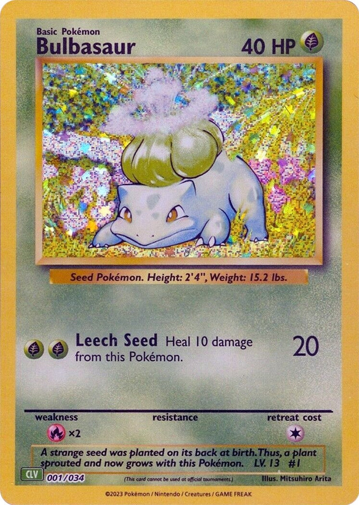 Image for Bulbasaur (001/034) [Trading Card Game Classic]