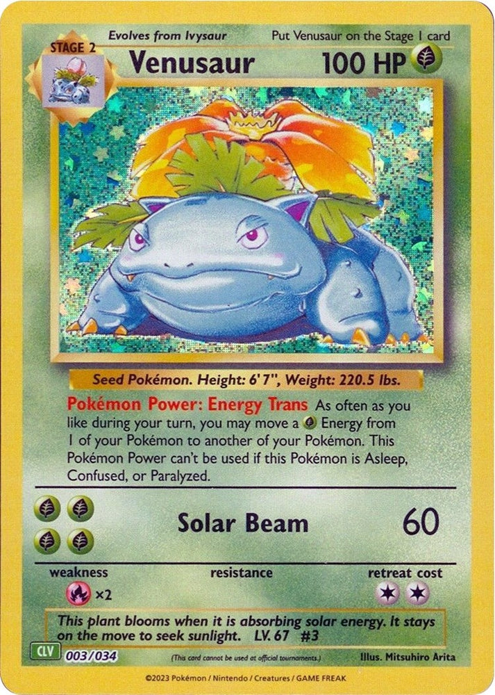 Image for Venusaur (003/034) [Trading Card Game Classic]
