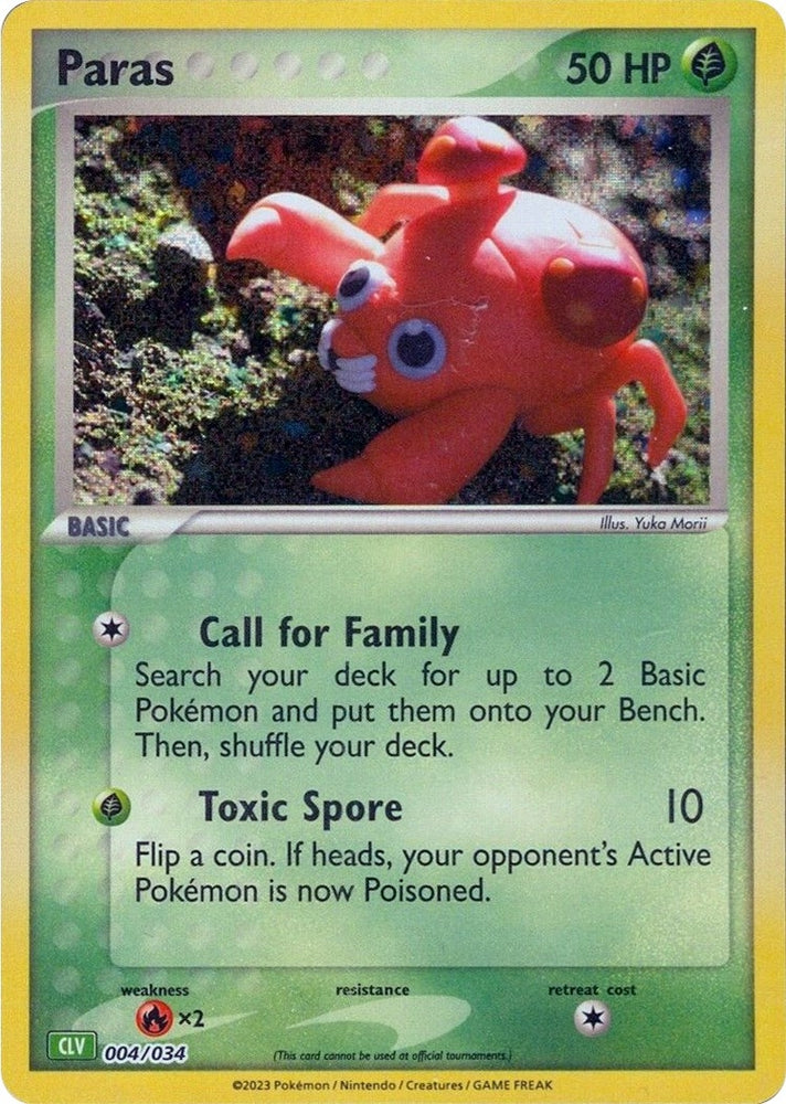 Image for Paras (004/034) [Trading Card Game Classic]