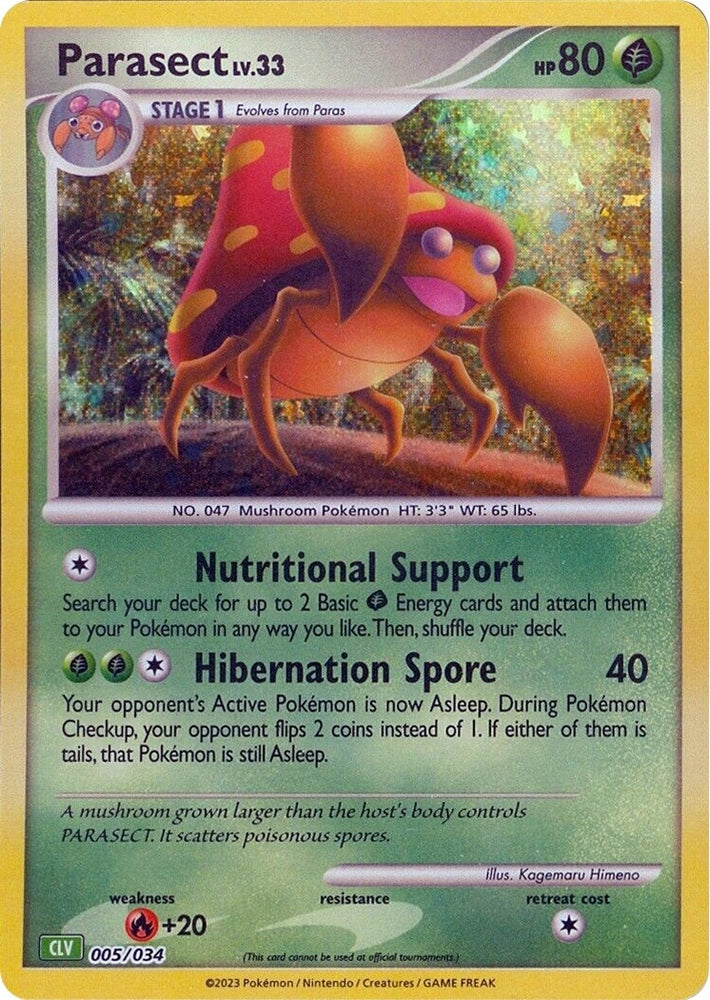 Image for Parasect (005/034) [Trading Card Game Classic]