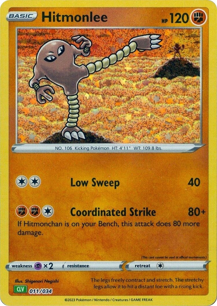 Image for Hitmonlee (011/034) [Trading Card Game Classic]