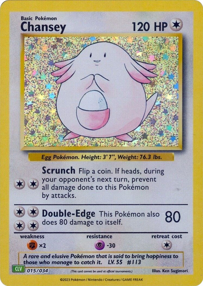 Image for Chansey (015/034) [Trading Card Game Classic]