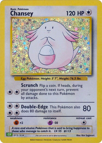 Image for Chansey (015/034) [Trading Card Game Classic]