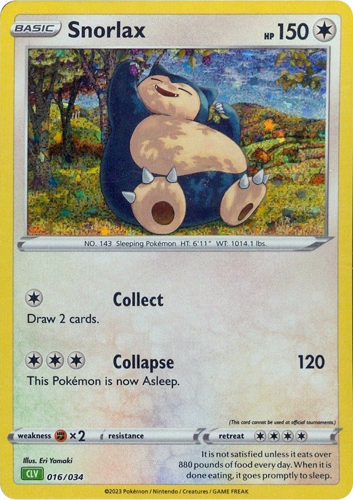 Image for Snorlax (016/034) [Trading Card Game Classic]