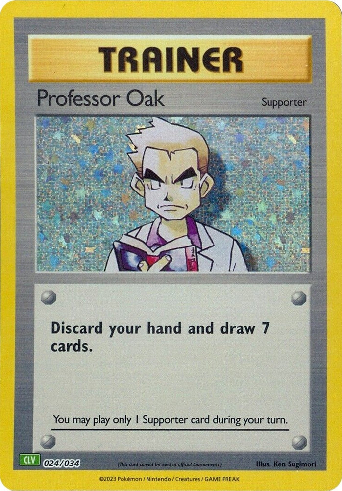 Image for Professor Oak (CLV) (024/034) [Trading Card Game Classic]