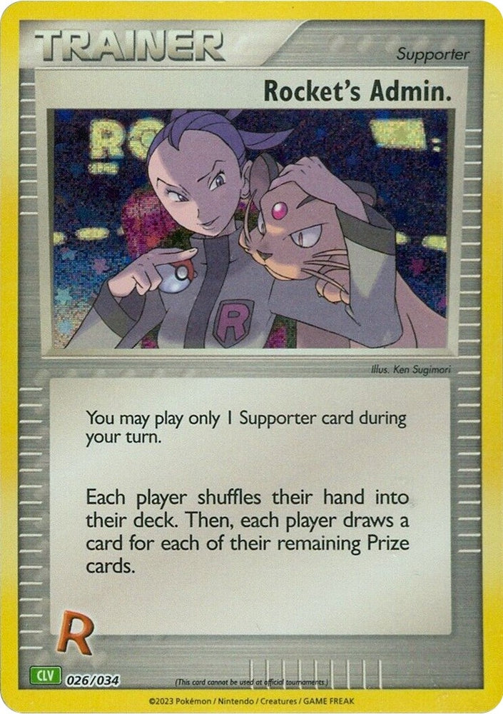 Image for Rocket's Admin. (CLV) (026/034) [Trading Card Game Classic]