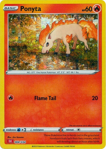 Image for Ponyta (004/034) [Trading Card Game Classic]