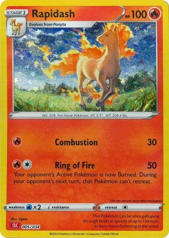 Image for Rapidash (005/034) [Trading Card Game Classic]