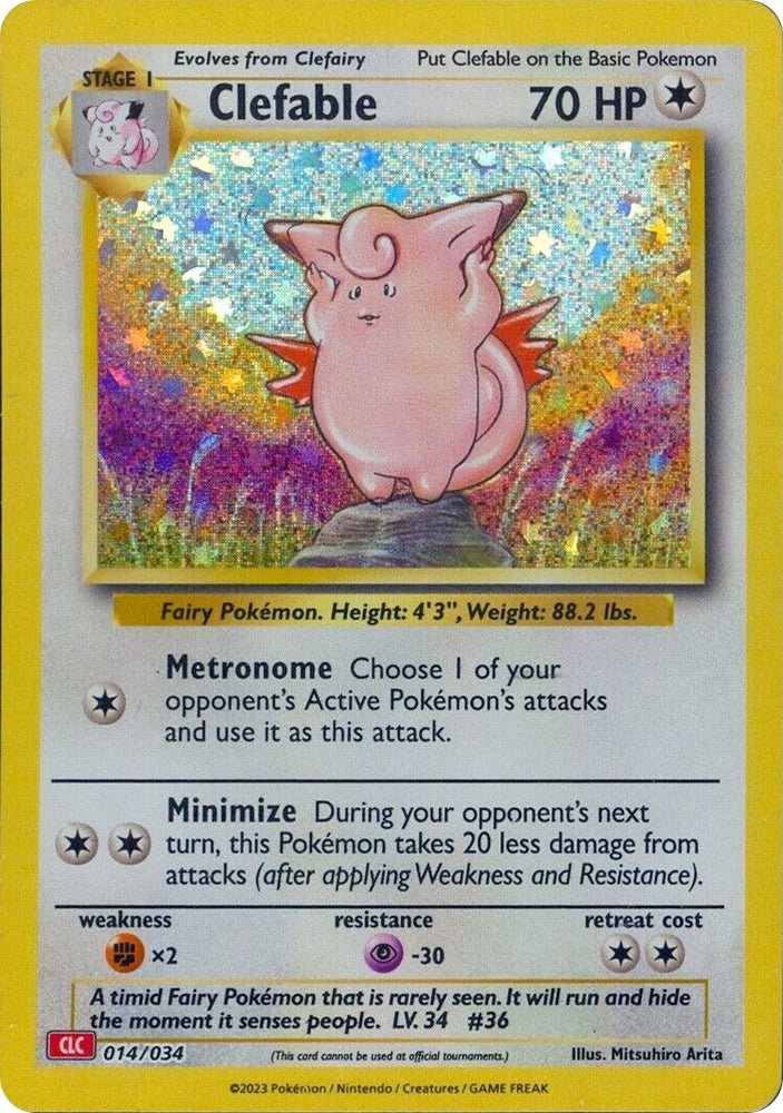 Image for Clefable (014/034) [Trading Card Game Classic]