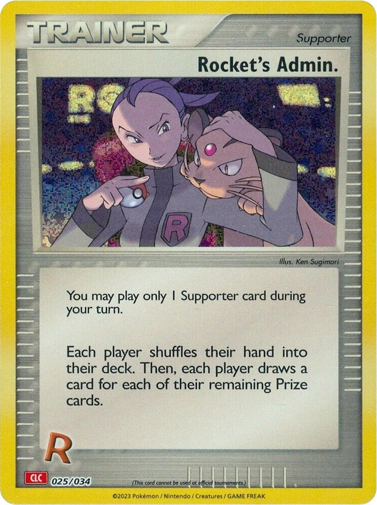 Image for Rocket's Admin. (CLC) (025/034) [Trading Card Game Classic]