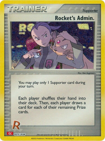 Image for Rocket's Admin. (CLC) (025/034) [Trading Card Game Classic]