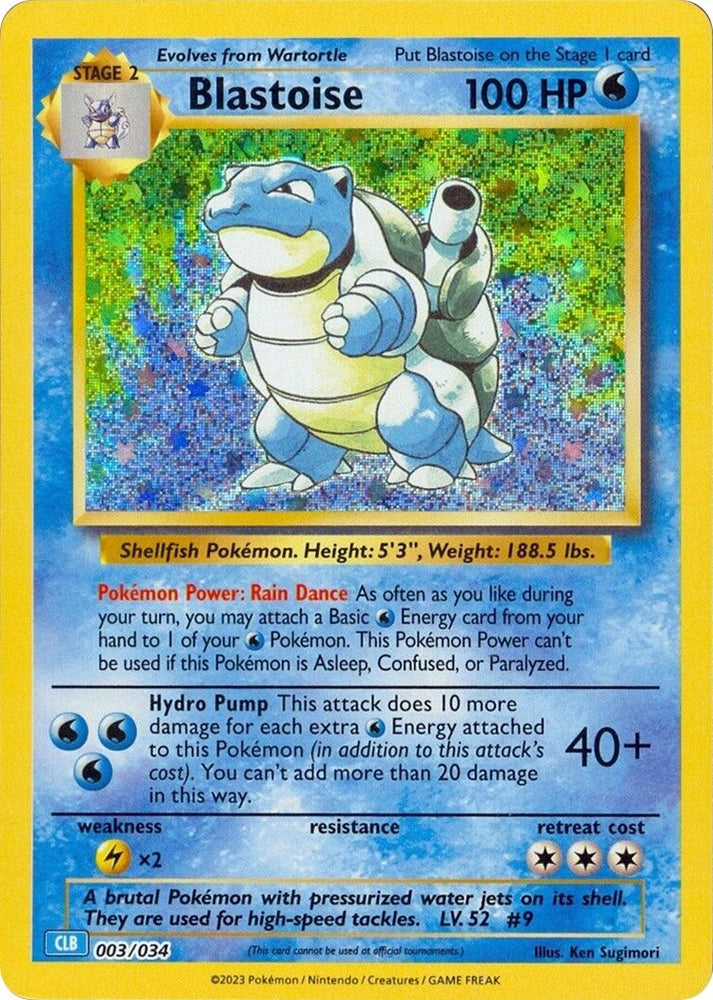 Image for Blastoise (003/034) [Trading Card Game Classic]