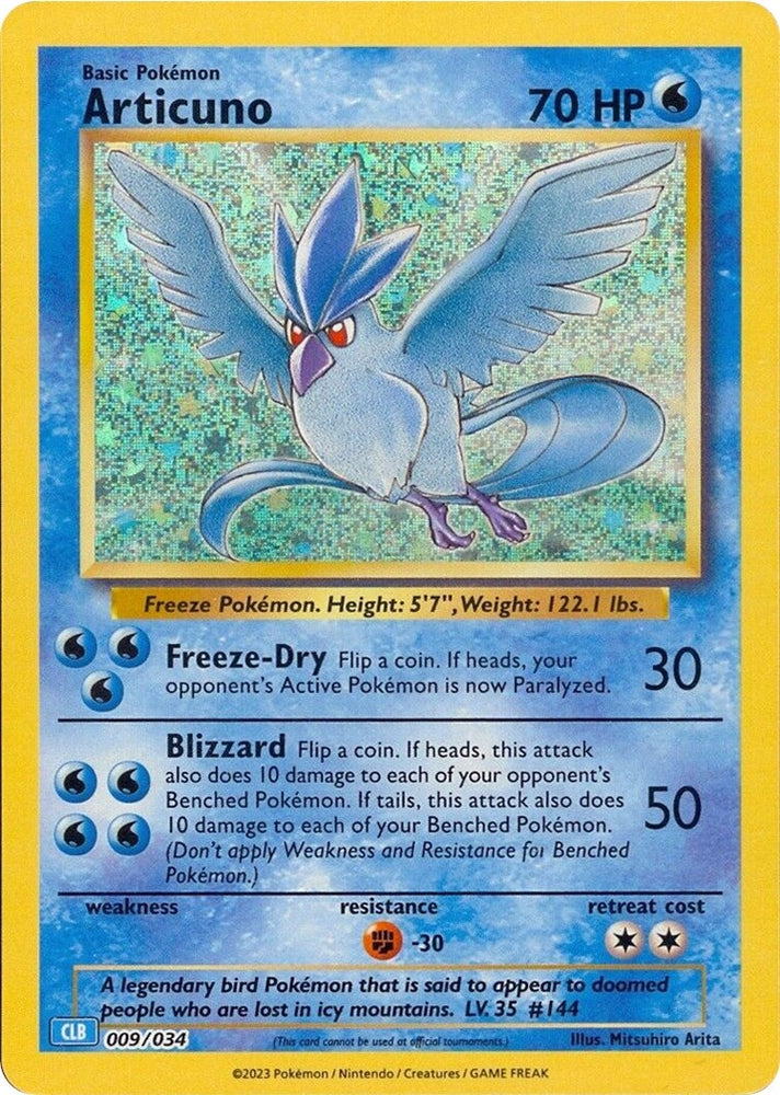 Image for Articuno (009/034) [Trading Card Game Classic]