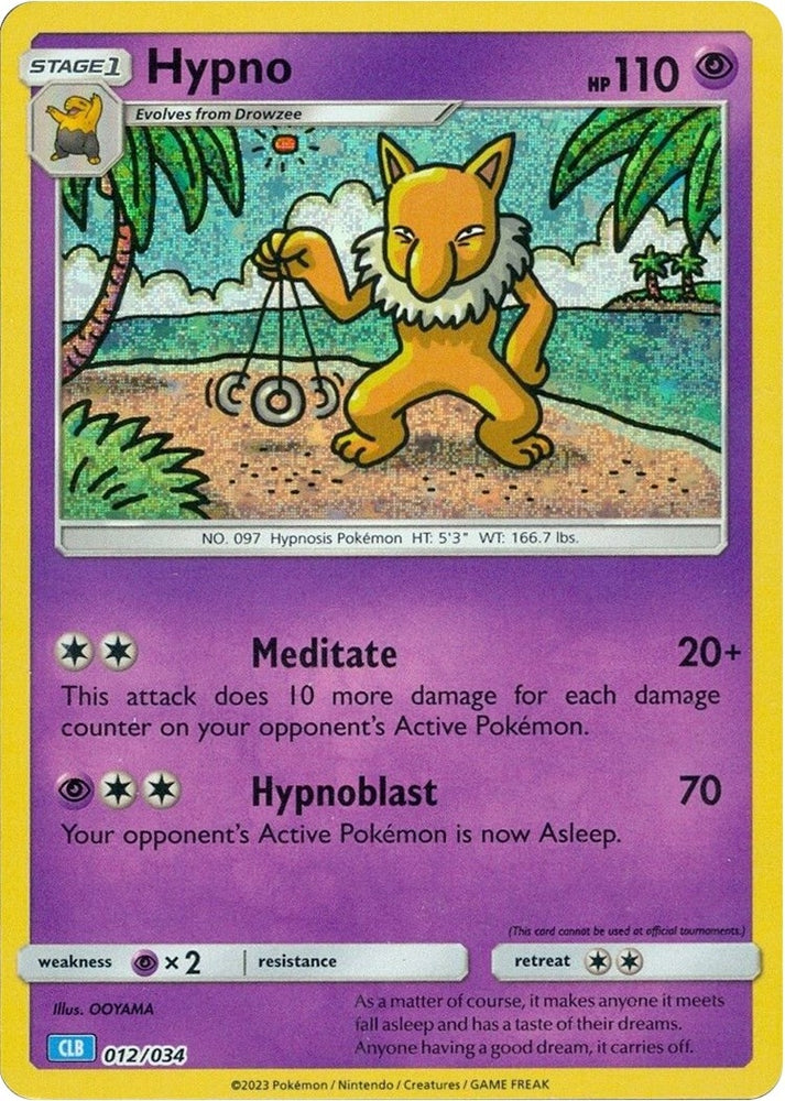 Image for Hypno (012/034) [Trading Card Game Classic]
