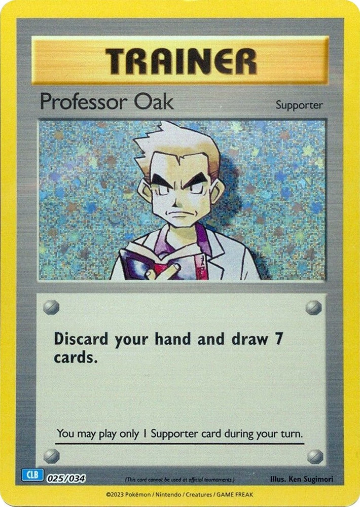 Image for Professor Oak (CLB) (025/034) [Trading Card Game Classic]