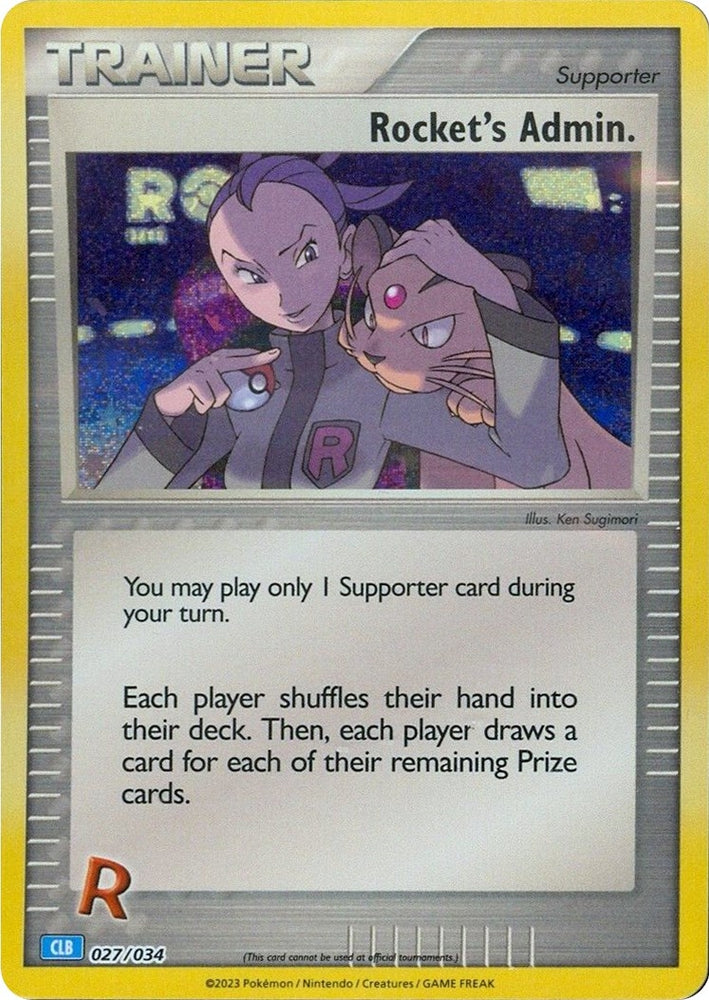 Image for Rocket's Admin. (CLB) (027/034) [Trading Card Game Classic]