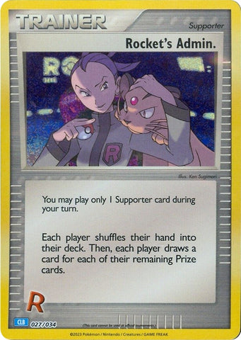 Image for Rocket's Admin. (CLB) (027/034) [Trading Card Game Classic]