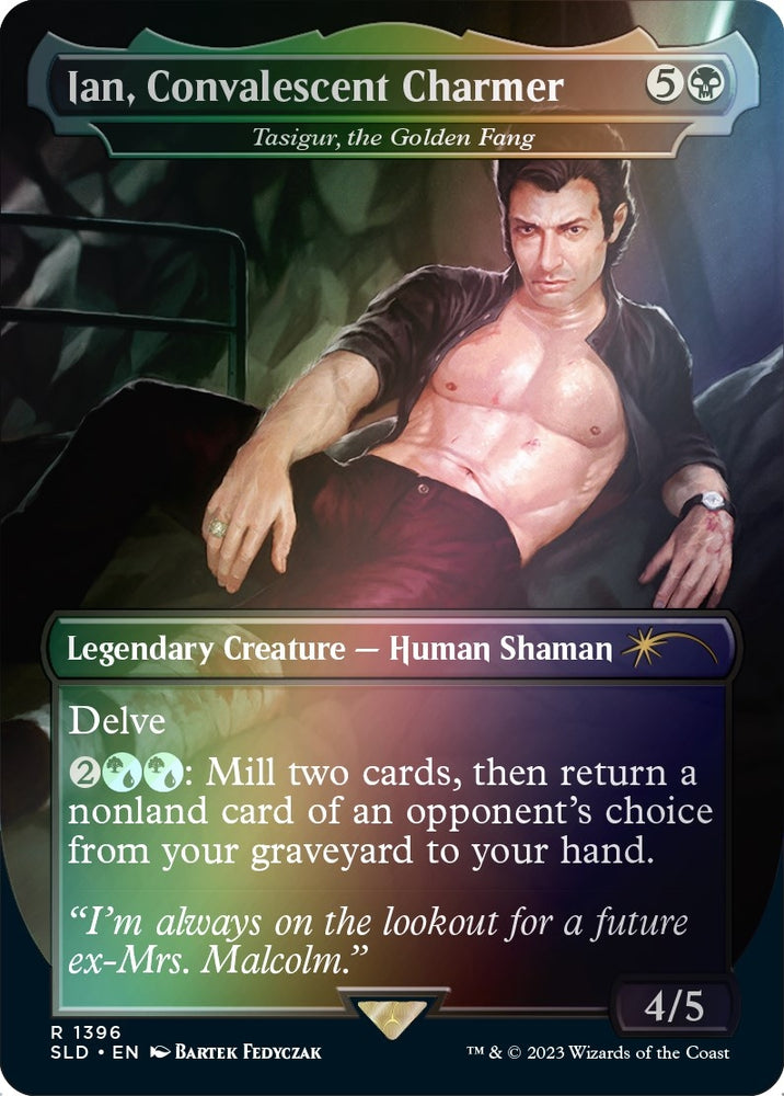 Image for Ian, Convalescent Charmer - Tasigur, the Golden Fang (Rainbow Foil) (1396) [Secret Lair Drop Series]