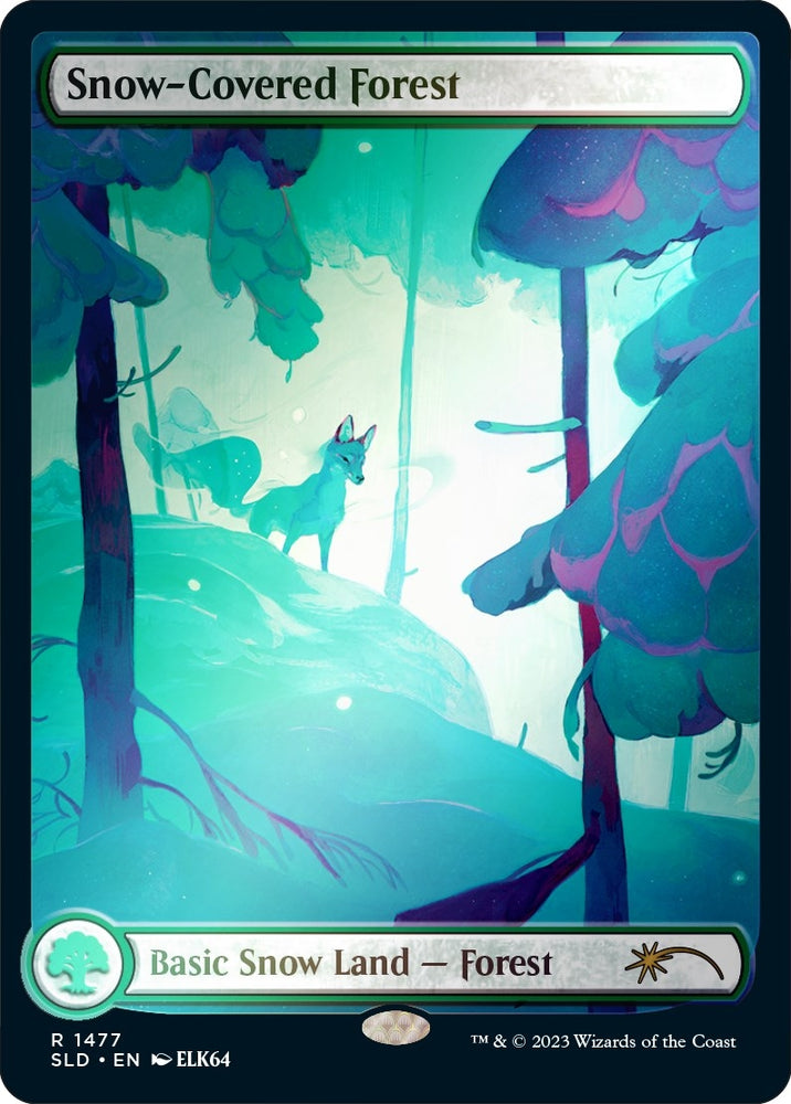 Image for Snow-Covered Forest (1477) (Rainbow Foil) (1477) [Secret Lair Drop Series]