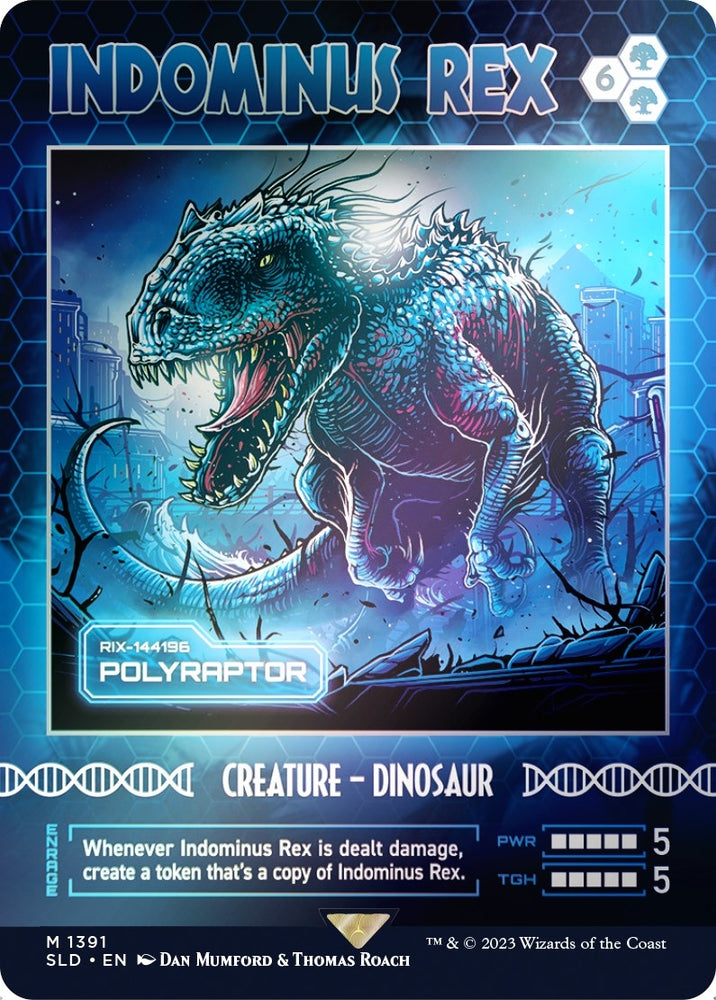 Image for Indominus Rex - Polyraptor (Rainbow Foil) (1391) [Secret Lair Drop Series]
