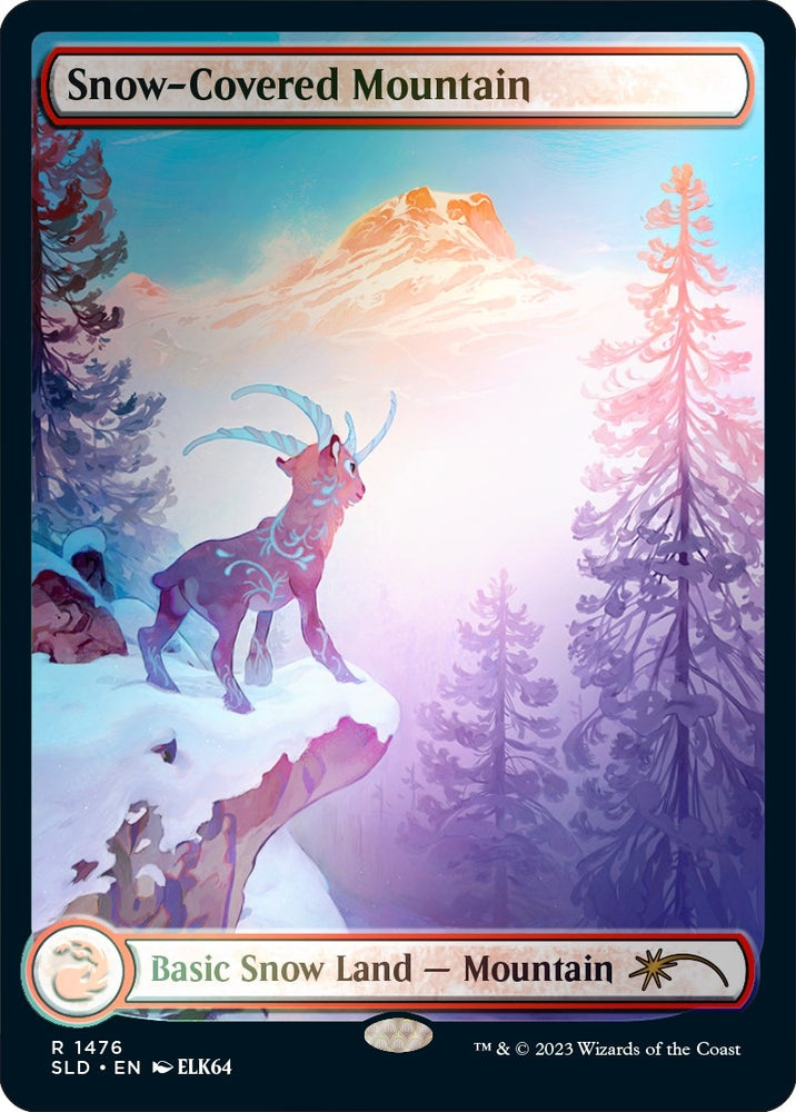 Image for Snow-Covered Mountain (1476) (Rainbow Foil) (1476) [Secret Lair Drop Series]