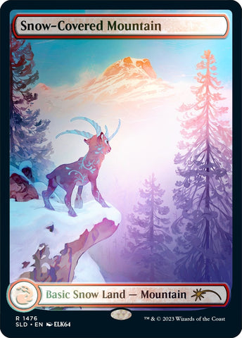 Image for Snow-Covered Mountain (1476) (Rainbow Foil) (1476) [Secret Lair Drop Series]