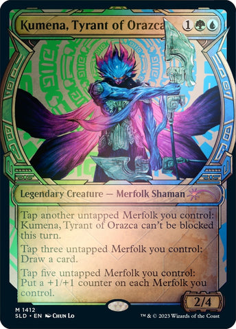 Image for Kumena, Tyrant of Orazca (Rainbow Foil) (1412) [Secret Lair Drop Series]