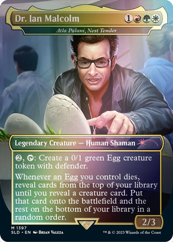 Image for Dr. Ian Malcolm - Atla Palani, Nest Tender (Rainbow Foil) (1397) [Secret Lair Drop Series]