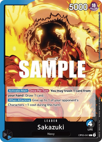 Image for Sakazuki (OP05-041) (OP05) - One Piece Card Game