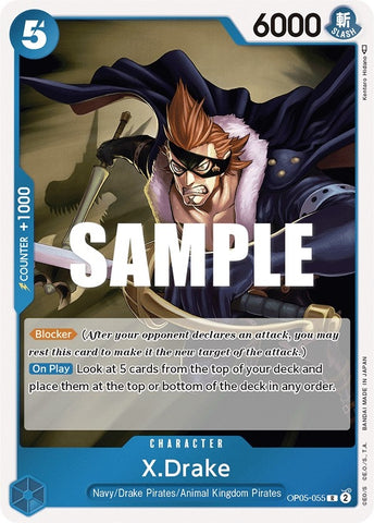 Image for X.Drake (OP05-055) (OP05) - One Piece Card Game