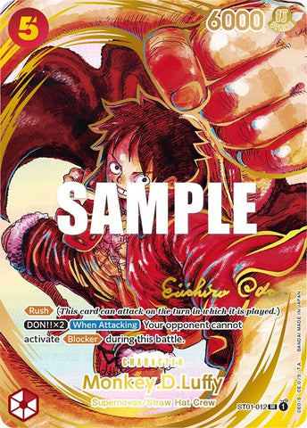 Monkey.D.Luffy (012) (Alternate Art) (Gold-Stamped Signature) (ST01-012) (OP05)