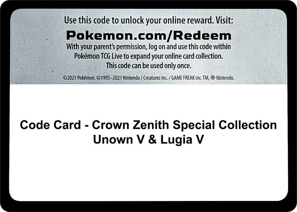 Image for Code Card [Crown Zenith]
