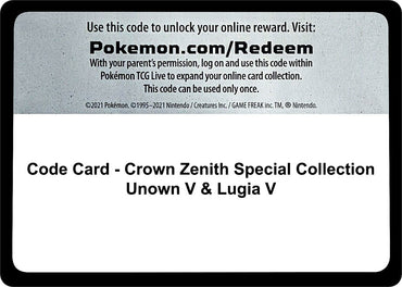 Image for Code Card [Crown Zenith]
