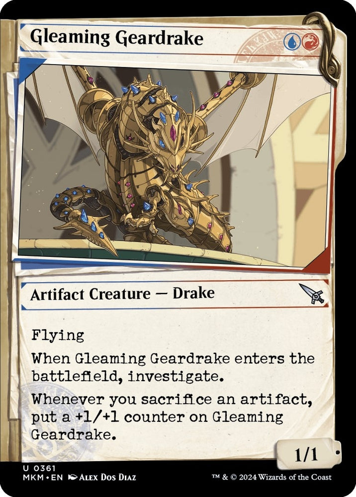Image for Gleaming Geardrake (Showcase) (361) [Murders at Karlov Manor]
