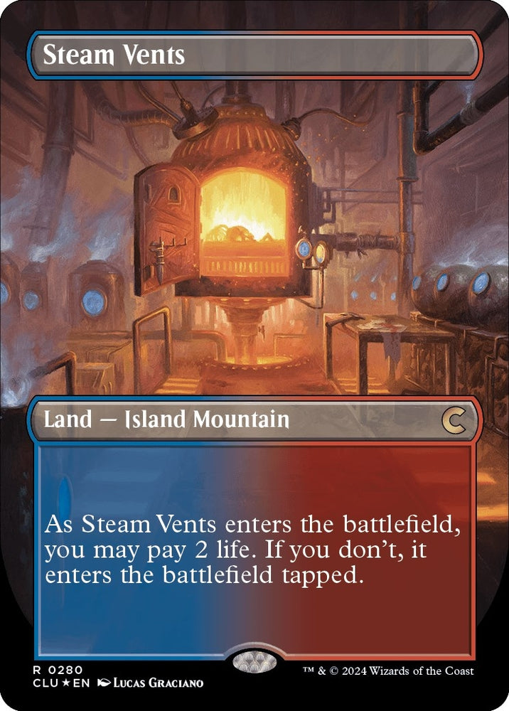 Image for Steam Vents (Borderless) (280) [Ravnica: Clue Edition]